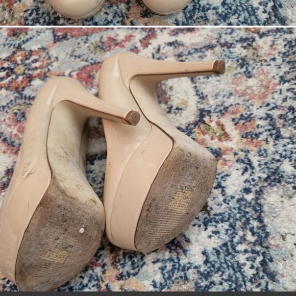Nude platform heels. size 6 - Picture 3 of 3